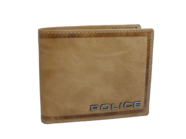 ポリス POLICE 二つ折り 短財布 メンズ PA-58000-25 ライトブラウン