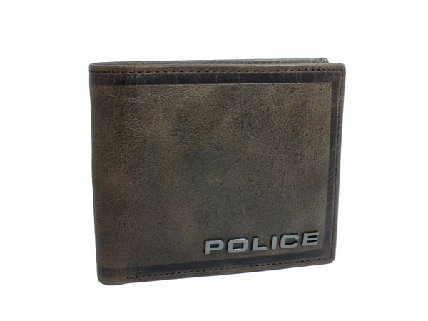 ポリス POLICE 二つ折り 短財布 メンズ PA-58000-29 ブラウン